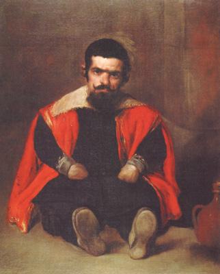  Portrait d'un nain assis a Terre aupres d'une cruche (don Sebastian de Morra) (df02)